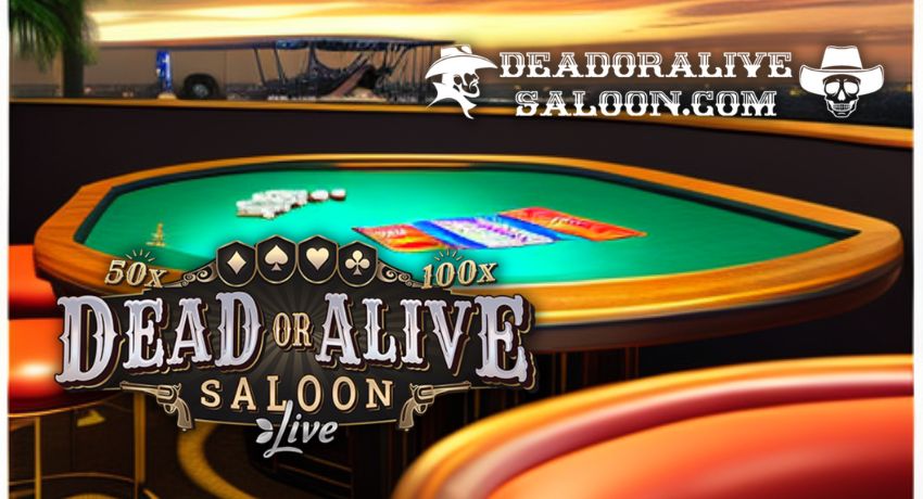 Dead or Alive Saloon is the most popular new online casino table card game of 2024 pictured.