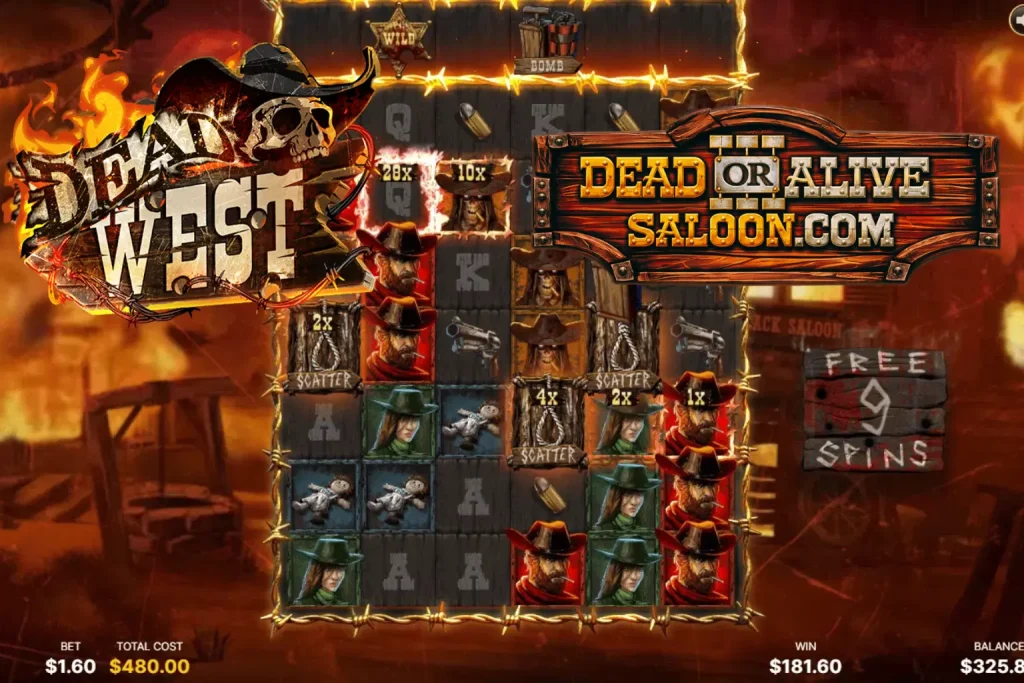 Dead West slot by NetEnt